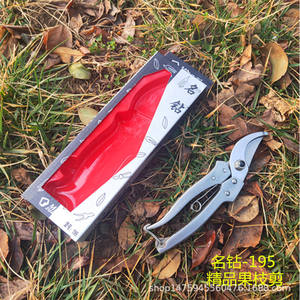 กรรไกรตัดแต่งกิ่งไม้ผลไม้ Mingzuan 195 ใบมีดสแตนเลส ขนาด 60 มม. เส้นผ่านศูนย์กลางการตัด 20-30 มม. สำหรับใช้ในสวน - Product Image 1