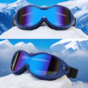 Ski Goggles UV Protection Single Layer <b>PC</b> Material Adult Outdoor Sports Mountaineering Cycling Windproof Sandproof - Product Image 1