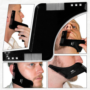 Herramienta de diseño de barba con mango de plástico y función de seguridad, lápiz de barbero con plantilla guía para dar forma y estilizar la barba - Product Image 3