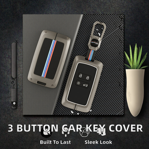 Housse de clé de voiture en silicone à 3 boutons pour Logan Koleos Megane Kia - Taille personnalisée Coque de clé intelligente avec <span class=keywords><strong>protection</strong></span> - Product Image 2