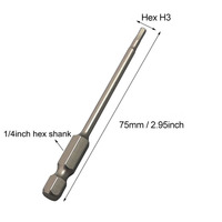 Embout de tournevis à tête hexagonale Allen, métrique et SAE, qualité industrielle S2, embouts magnétiques OEM