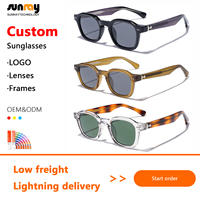 Gafas de Sol Cuadradas con Marco de PC Sunray, Lentes de PC No Polarizadas con Protección UV400, Unisex, Logotipo Personalizado, Suministro al por Mayor OEM, Gafas de Sol de Moda para Exteriores