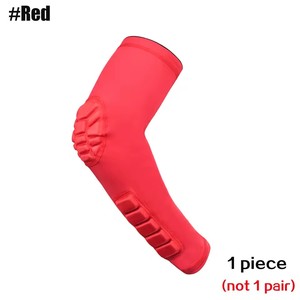 Coderas de compresión deportivas para hombres y mujeres, Mangas de brazo Anticolisión de panal, baloncesto, voleibol, <span class=keywords><strong>Rugby</strong></span>, protección, Spandex - Product Image 2