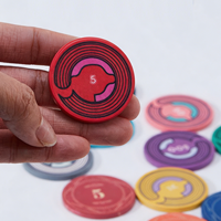 Jetons de poker en céramique personnalisés 10g, jetons de casino professionnels à texture profonde, prix d'usine en gros