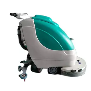 Semi-automatic floor washer Factory floor cleaning and washing machine Floor dirt cleaning equipment