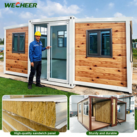 Maison conteneur préfabriquée extensible personnalisée de 20 pieds, maison mobile pour unités d'hébergement modulaires