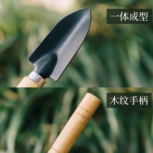 <b>Garden</b> Three Piece <b>Set</b> Iron Hand <b>Tools</b> With Wooden Handle For Planting And Soil Loosening Home Gardening Durable Manual - Product Image 3