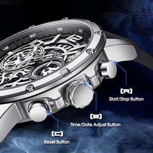 Mark Fairwhale New Arrival Fashion Trendy <strong>Sporty</strong> <strong>Mens</strong> Multifunctional Luminous Water Resistant Quartz <strong>Watch</strong> Wholesale FW-5055 - Product Image 3