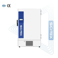 SCITEK Économique -86 ° Congélateur ultra-froid C, capteur PTC, contrôleur par microprocesseur, acier inoxydable 304 pour laboratoire