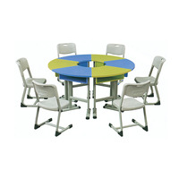 Mobilier scolaire moderne bon marché Ensembles de table et de chaises à épissure libre pour étudiants