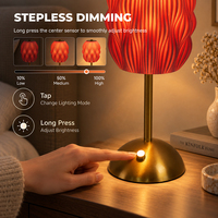 Abat-jour LED sans fil personnalisable à commande tactile, abat-jour détachable pour décoration de mariage, lampe de table