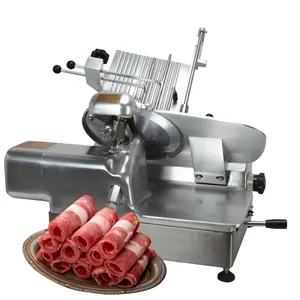 Restaurant Electric Meat Slicer Automatic Frozen Meat Slicer 500kg with 2 Blades