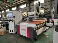 Routeur CNC ATC 1325 pour la fabrication de meubles en panneaux, portes d'armoires, MDF, acrylique, bois, 4*8 pieds, avec magazine à outils 12 lignes
