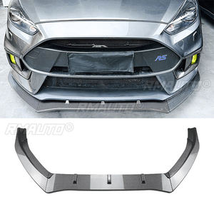 Carbon Fiber Look Front Bumper Lip Splitter Spoiler <b>Diffuser</b> Guard Body Kit <b>for</b> Ford Focus RS MK3 2015-2018 <b>Car</b> Styling - Product Image 1