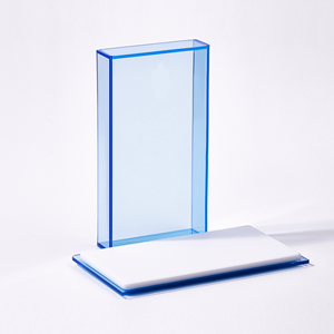Caja de pestañas de extensión de pestañas acrílicas azul claro <span class=keywords><strong>Paleta</strong></span> de azulejos de pestañas con cubierta Caja de pestañas acrílicas personalizada - Product Image 1