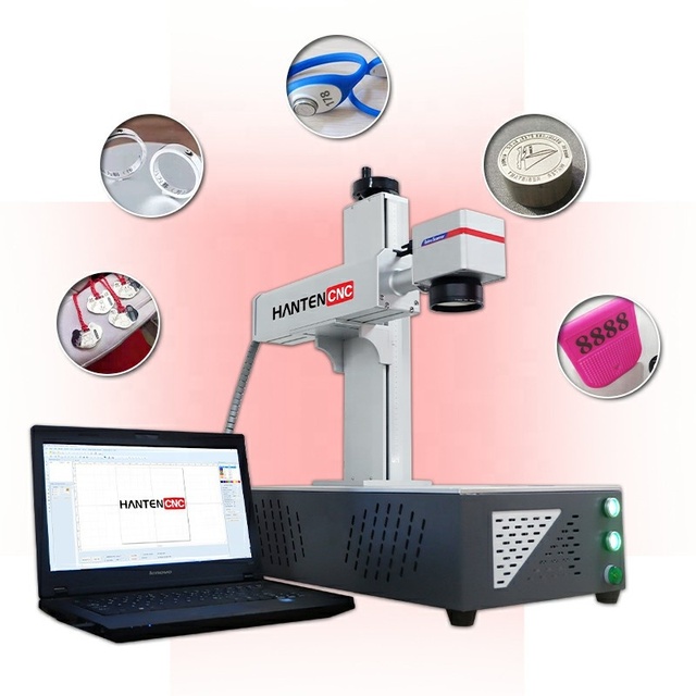 Fiber Laser 50 Jewelry Cutting and Graving 50 W Metallic Laser Printer Marking Name Necklace Machine