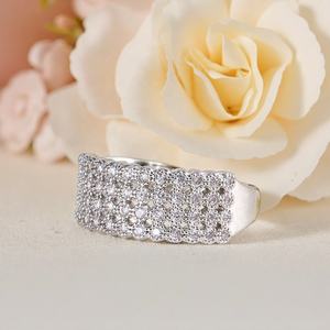 Anello di Fidanzamento con Corona di Diamanti da 12 <span class=keywords><strong>Carati</strong></span> in <span class=keywords><strong>Oro</strong></span> 18k con Zirconi Cubici - Product Image 1