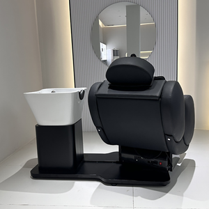 Sillón de Champú Moderno Multi-Estilo para Salón con Lavabo Eléctrico y Reposapiés Ajustable, Marca Jing Run Hong para Peluquerías - Product Image 3