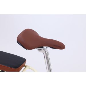 Vélo <span class=keywords><strong>Classique</strong></span> pour Femme Adulte, Cadre en Aluminium Blanc et Rouge, 21 Vitesses, 26 Pouces, Vélo de Ville - Product Image 5