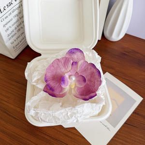 <span class=keywords><strong>Pince</strong></span> à <span class=keywords><strong>cheveux</strong></span> fleur hawaïenne séchée couleur bonbon pinces à <span class=keywords><strong>cheveux</strong></span> <span class=keywords><strong>fleurs</strong></span> d'orchidées - Product Image 6