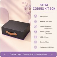Kit de Robótica Personalizado OEM ODM al por Mayor, Caja Rígida para Kit de Codificación STEM con Inserto de Espuma, Directo de Fábrica con Certificación ISO 9001