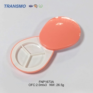 <b>Makeup</b> Powder Case With Embedded Mirror Eco ABS Cosmetic Container For DIY Blush And Solid Fragrance Packing - Product Image 3