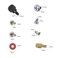Kit d'assortiment de vis de réparation d'ordinateur en acier au carbone nickelé, 85 pièces, vis M3 M3.5 et entretoises pour carte mère, boîtier PC, ventilateur HDD