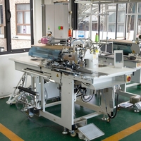 Machine automatique de pose de poches TS-895 pour usine de confection, 1 opérateur, 5 ouvriers, station d'efficacité de remplacement, pour une utilisation plus efficace et une réduction de la charge de travail