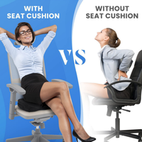 Conception corrective de coussin de siège orthopédique de luxe pour le soulagement des douleurs dorsales, le soutien de la douleur sciatique et coccyx