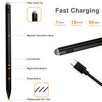 Pour Microsoft Surface Pro Studio stylo avec absorption magnétique rejet de paume stylo tactile en métal pour Sony Hp stylet d'ordinateur portable