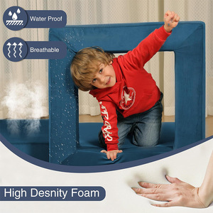 Customized Sponge Folding <b>Kids</b> Climbing Play <b>Sofa</b> Cushions High Density EVA Interlocking Mattress For Home Use Unisex 2 To 4 - Product Image 3