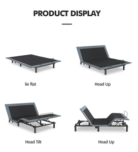 Modern Metal Elektrikli Ayarlanabilir Yatar Karyola, Masajlı, Kraliçe/Kral Boy, Otel ve Okul Kullanımı İçin Katlanabilir Tasarım - Product Image 3