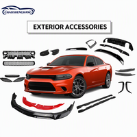 Cache de sortie d'air latérale de pare-chocs arrière large en plastique ABS pour Dodge Charger 2015-2021 – Amélioration du style extérieur agressif