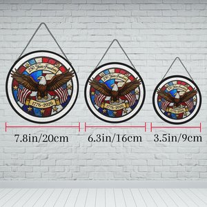 Atrapasueños de Vidrio con Diseño del 250 Aniversario de la Independencia, Decoración Artística Colgante - Product Image 5