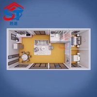 Maison modulaire préfabriquée détachable en conteneur, écologique, respirante, design moderne, cabanes de vacances, bureau