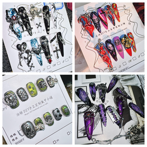 Bonne qualité <span class=keywords><strong>ongles</strong></span> longs amande miroir <span class=keywords><strong>ongles</strong></span> nus conseils dessiner esprit noir chauve-souris Art faux <span class=keywords><strong>ongles</strong></span> approvisionnement personnalisé presse <span class=keywords><strong>sur</strong></span> les <span class=keywords><strong>ongles</strong></span> - Product Image 4