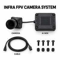 Kamera FPV Caddx Infra 1500TVL Zero Lux Night Vision Hitam Putih Lensa 2.8mm PAL CVBS MIPI CSI 5V-20V untuk Drone DIY