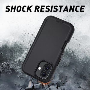 Housse de téléphone American Hotsale Defender Black Color Belt Clip avec 360 Rotation Kickstand Combo Phone Cover pour iPhone 16e 16 15 - Product Image 4