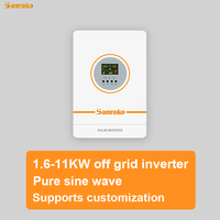 Système solaire hors réseau Sunroko 3000W 5Kw 6Kw 8Kw 10Kw 10Kva Système solaire hybride tout-en-un