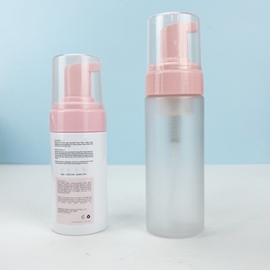 New Silicone Brush 200ml Facial Cleanser Empty Foam <b>Bottles</b> Round Foam <b>Pump</b> <b>Bottle</b> with Silicone Brush Foam Dispenser with Brush - Product Image 3