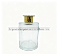 Diffuseur d'arômes GOLDEN SUN au design élégant, flacon d'évaporation d'huiles essentielles de 300 ml en verre blanc vif avec bouchon à clipser