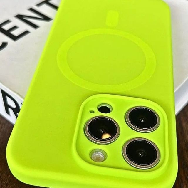 Great Quality Plain Design Shockproof Liquid Silicone Neon Phone Case for iPhone 16 15 Pro Max 14 Fluor Mag Case Compatible