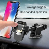 Support de téléphone 3 en 1 avec verrouillage automatique pour voiture, tableau de bord, pare-brise, aimant