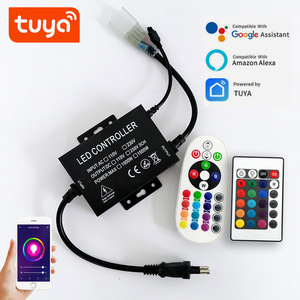 Đèn Dây LED 220V 110V 5050 <span class=keywords><strong>RGB</strong></span> Đèn LED 60LEDs/M Chống Nước Điều Khiển WiFi Thông Minh Tuya Đèn Neon Trang Trí Nhà Ngoài Trời - Product Image 1