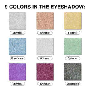 Paleta de Sombras de Ojos Prensadas de 9 Colores, Paleta de Sombras Multichrome que Cambia de Color - Product Image 3