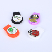 Clips de chapeau de golf en silicone de couleur Offres Spéciales Clip de chapeau de golf personnalisé avec marqueur de balle magnétique