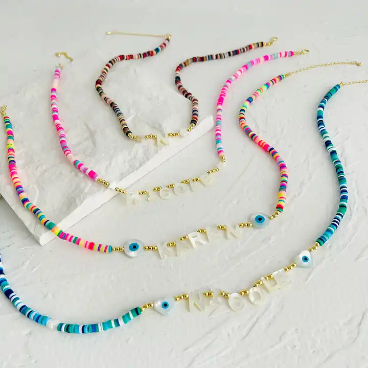 Handmade Polymer Clay Beads, Disc Beads ,Flat Round, Heishi Beads 4mm  Jewelry Making Kits My Magic Place Shop