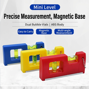 Jauge de niveau magnétique de 4 pouces en alliage d'aluminium, mini-outil de nivellement pour la plomberie et l'électricité domestiques - Product Image 5