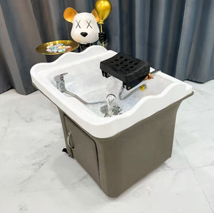 Lavabo Moderno de Acrílico para Salón de Belleza, Lavacabezas Portátil con Circulación de Agua, Bañera de Spa para Peluquería - Product Image 4