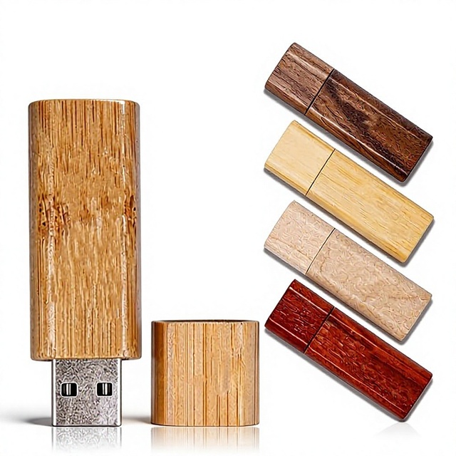 New Wooden USB 2.0 Flash Drive 128MB-256GB Eco-Friendly for Car PC & Mobile with 2-Year Warranty
